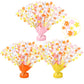 CraftyDream 3 Pcs Daisy Birthday Party Decorations Daisy Flower Table Decor Boho Groovy Daisy Decor Metallic Gleam Foil Spray Ce