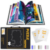 Doerpuz Puzzle Storage Folder for 1500pcs with Labeling Tabs & Name Card Pocket, Portable Puzzle Keeper,Jigsaws with Handle,32.6