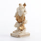 Veronese Design Poseidon Figurine - 3 3/8 Inch Resin Miniature, White Gold Finish, Multicolor, Model WU77443AA