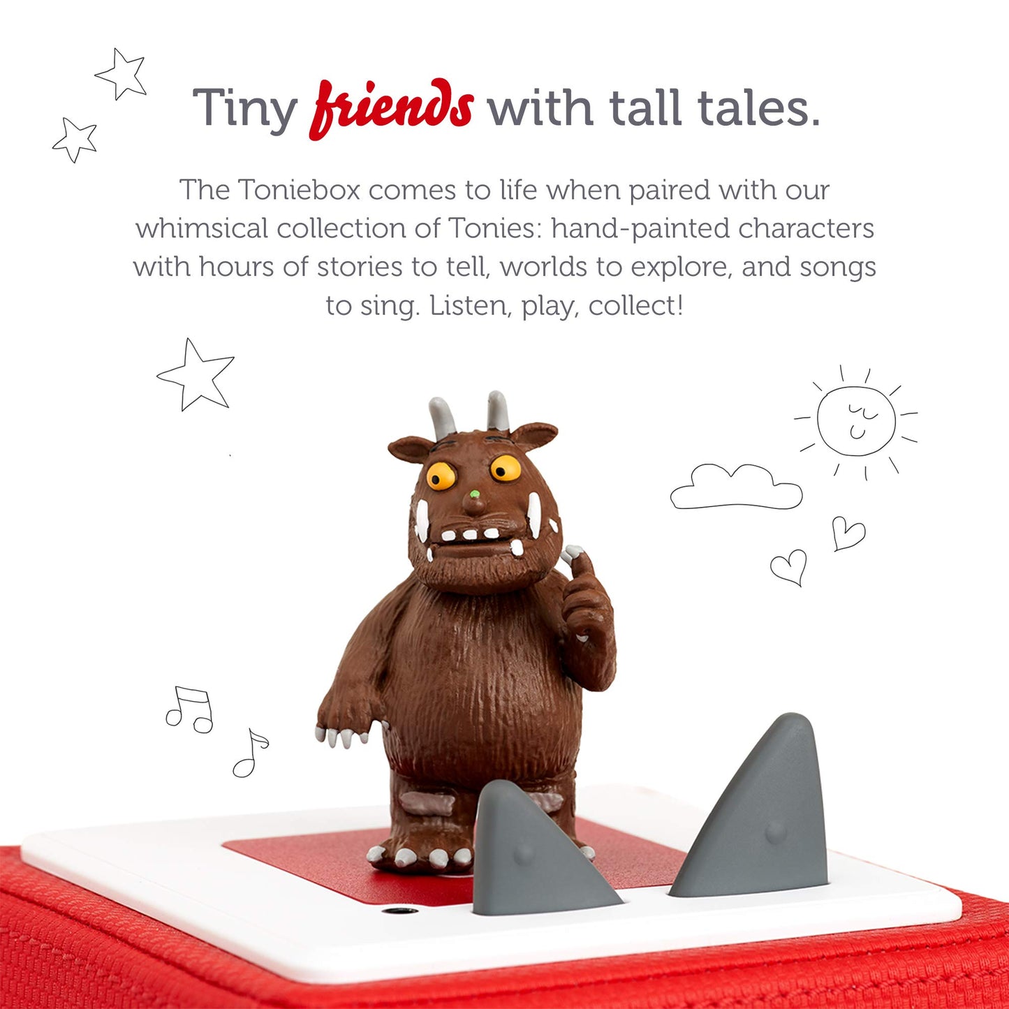 Tonies The Gruffalo Audio Play Character - Medium Brown Wooden Toy
