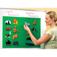 Kidkraft Deluxe Wooden Easel With Chalkboard And Dry Erase Surfaces, Paper Roll And Paint Cups - White, Gift For Ages 3+