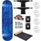 Moose Complete Skateboard Stain Blue 8.5 with Black Trucks and White Wheels