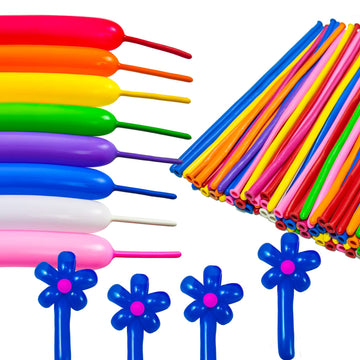 Blue 260 Long Balloons 100 Pack Dark Blue Modeling Long Magic Balloons Thickening Latex Twisting Diy Animal Balloon For Birthday