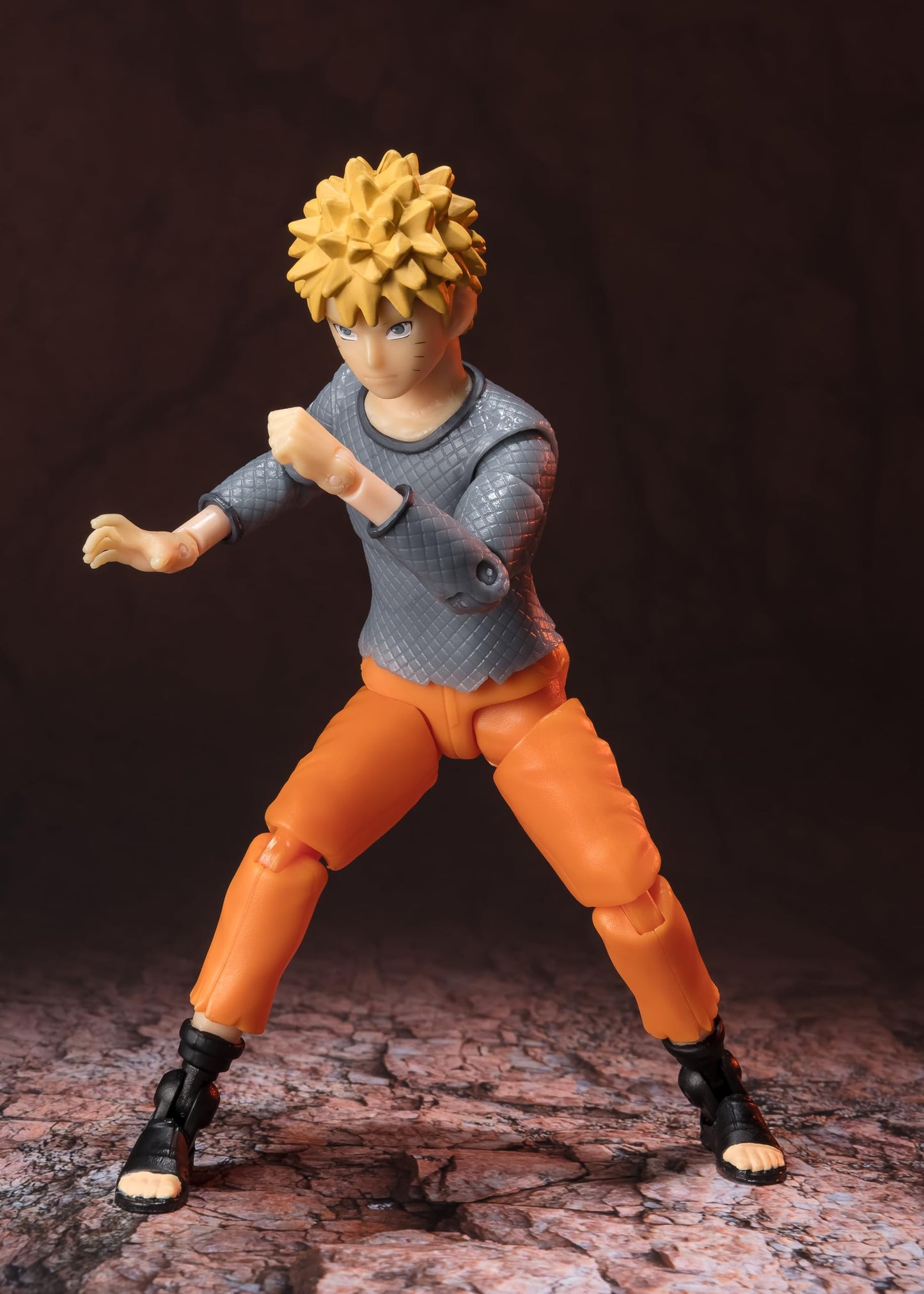 BANDAI NAMCO Ultimate Legends Naruto 5" Action Figure - Naruto Uzumaki (Final Valley) - ABS Material, Model 87537