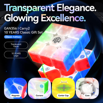 Gan 356 I Carry 2 Uv, Smart Cube 3X3 Magnetic Bluetooth Eletronic Speed Cube With Timer Online Competition With App Upgraded Gan