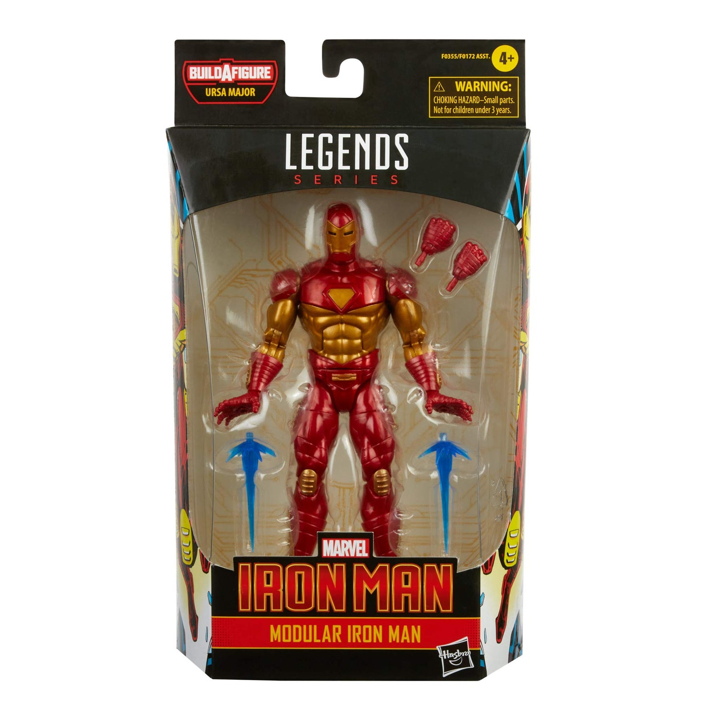 Marvel Hasbro Legends Series 6-Inch Modular Iron Man Action Figure Toy, Includes 4 Accessories And 1 Build-A-Figure Part, Premium Design And Articulation