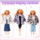 Litherr S 6 Pieces 11.5 Inch Girl Doll Clothes Accessories Winter Coat Doll Clothing Doll Outfits for Girls Birthday Gifts Prete