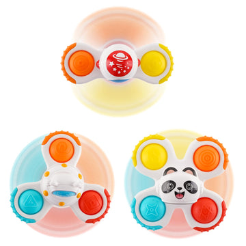 Hundredmore Suction Cup Spinner Toy For Baby 12-18Months, Bath Toys For Toddlers 1-3, Boys And Girls 1St Birthday Sensory Toys G