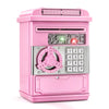 Temi Piggy Bank For Kids, Electronic Coin Money Bank For 3 4 5 6 7 8 9 10 Year Old Girls Gifts, Cash Coin Can Atm Bank For Kids 5-7, Christmas Birthday Gifts (Pink)