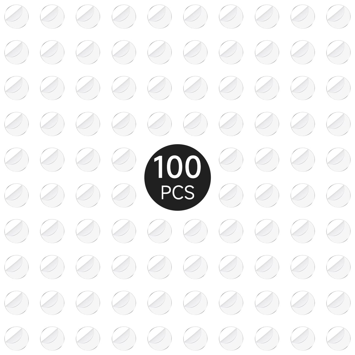 Displaymore 100Pcs Round Clear Plastic Model Bases 25Mm/0.98 Inch Wide 2Mm Thick For Gaming Miniatures Or Wargames Role Playing
