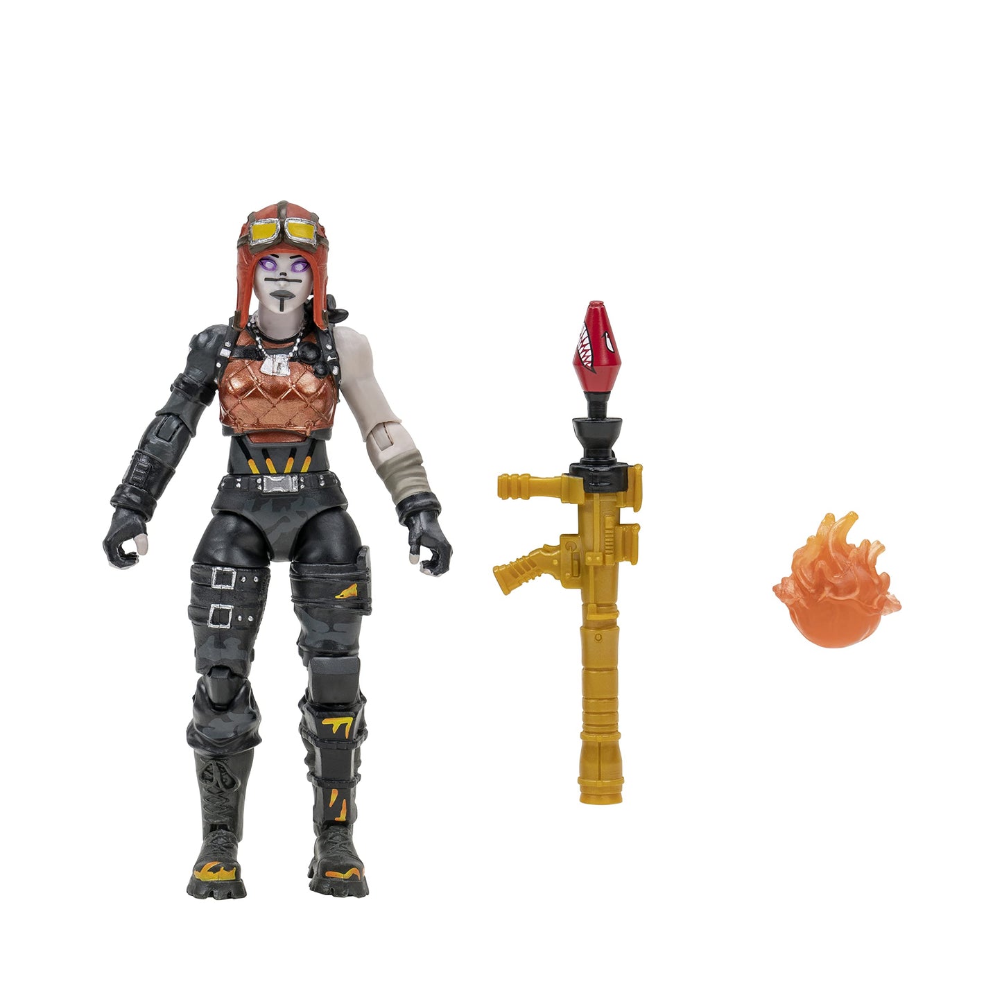 Fortnite FNT1157 Molten Legends (Squad Mode) -Four 4-inch Articulated Figures with   Harvesting Tools  and Back Bling  Multicolored