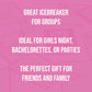 Never Have I Ever - The Ultimate Party Game for Bachelorette Parties  Ladies Nights  Girlfriends Game Nights  and Social Gatherings | Paddles Included | Intended for Mature mature-themed Women Ages 17+