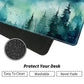Watercolor Forest For Mtg & Tcg Playmat,Bfdhgqzc 24'' X 14'' Game Mat For Mtg/Rpg/Ccg Trading Card Game Playmats Table Mat Perfe