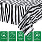 Animal Safari Tablecloth Jungle Animal Theme Tablecover Tiger Zebra Giraffe Print Table Cover Tropical Leaf Tablecloth Party Sup