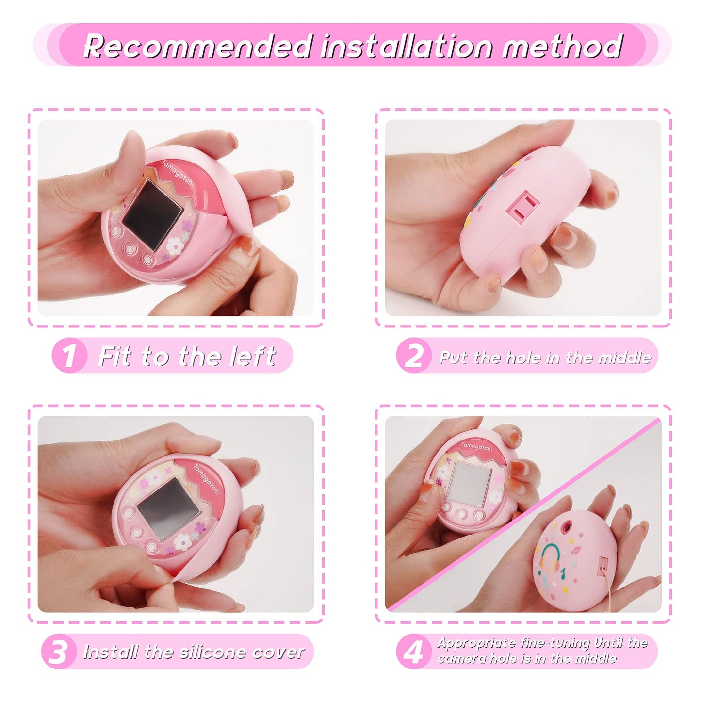 MGZNMTY Travel Carrying Case and Silicone Cover for Tamagotchi Pix Digital Pet Interactive Virtual Toy, Protective Storage Holde