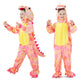 Dearsun Child'S T-Rex Dinosaur Costume Dinosaur Costume For Kids Fancy Dress Costume Hooded Romper Jumpsuit (Xs/90, Pink)