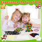 QOUBAI 32 Sets Farm Animals Suncatchers Craft Kit - Colorful Paper DIY Stained Glass Effect - Model QB1046 for Kids' Art Projects