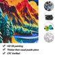 Bgraamiens Puzzle-Paper Quilling Mountains And Rivers-1000 Pieces Paper Quilling Art Puzzle Color Challenge Jigsaw Puzzles For Adults And Kids
