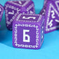 HDdais DND Dice Set, 7PCS Polyhedral Dice Set D&D for MTG Dungeons and Dragons Role Playing Game(Purple)