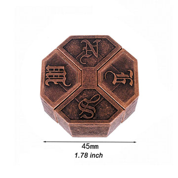 Sciensta 2Pcs Brain Teaser Puzzles For Puzzle Games, Educational Toys,Mind Puzzles, Metal Puzzles 3D Puzzles Unlock Interlock Iq