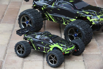 SummitLink Compatible Custom Body Muddy Green Over Black Replacement for 1/16 Scale RC Car or Truck (Truck not Included) ERMN-BG