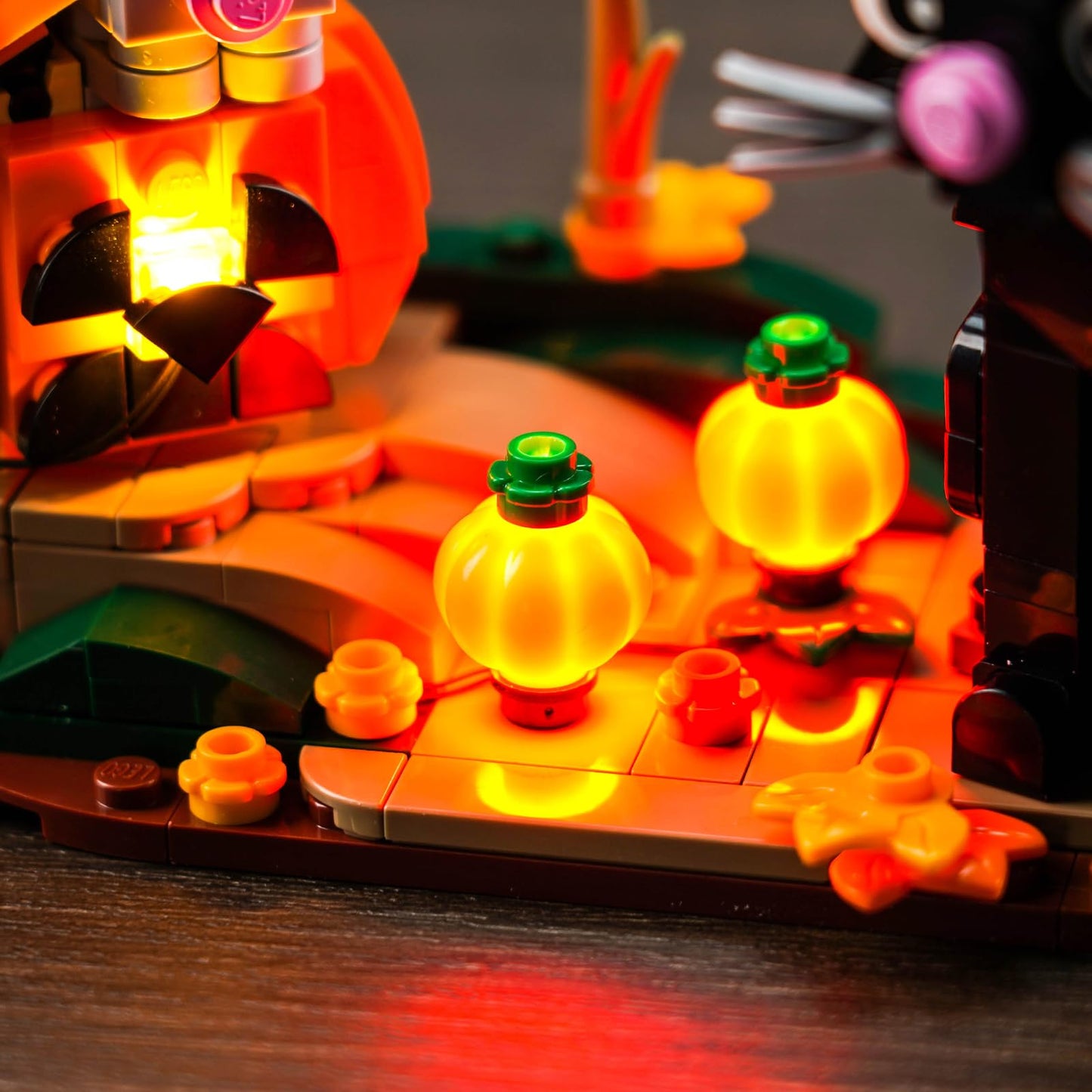 Brickbling Led Light Compatible With Lego Halloween Cat & Mouse 40570 Building Kit,Halloween Décor Lights Compatible With Lego 40570, Creative Lighting Kit-Not Included The Model