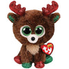 Ty Fudge Reindeer Plush Toy 15cm Multicolored Polyester TY36684 Xmas 2019