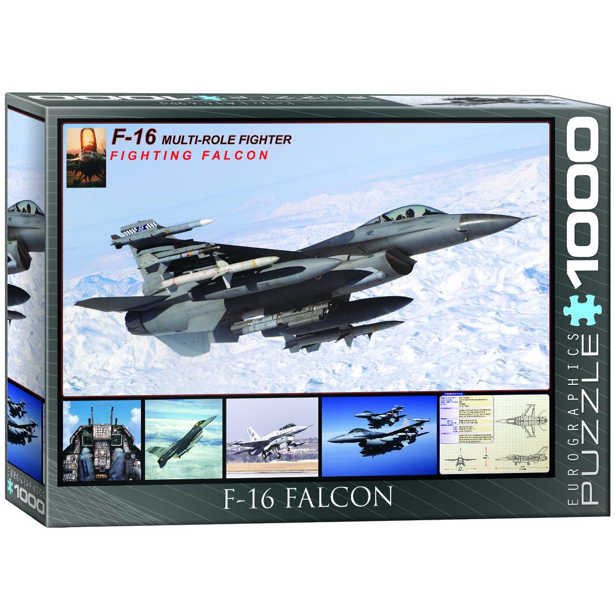 Eurographics F-16 Fighting Falcon Puzzle (1000-Piece), Model:6000-4956