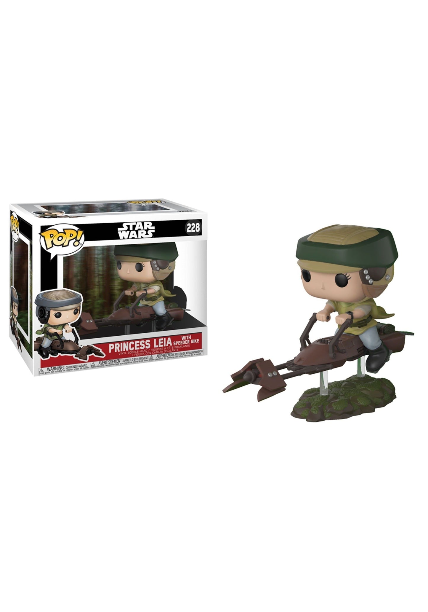 Funko 23253 Pop Deluxe: Leia On Speeder Bike Collectible Vinyl Figure (Styles May Vary)