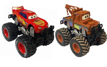 Movie Cars 3 Giant Wheels Cars 1:55 Diecast Vehicles Toys Set Oversized Children Car Toy (2Ps)