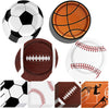 Sports Birthday Party Decorations 80Pcs Sports Party Plates And Napkins Baseball Football Soccer Basketball Rugby Disposable Pap