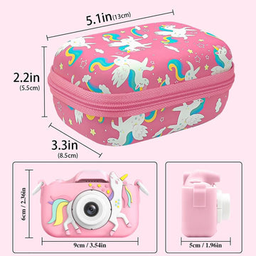Leayjeen Kids Camera Case Compatible With Goopow/Mgaolo/Cimelr/Seckton/Ozmi/Dylanto Kids Camera Toys And Children Digital Video