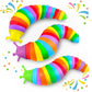 3Pcs Baby Sensory Fidget Slug Toys Pack, Asmr Travel Airplane Activities Road Trip Car Toy For Toddler Kids Figette Worm For Adu