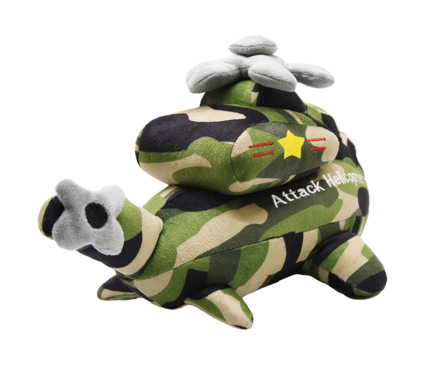 YONLIT Soft Attack Helicopter Stuffed Gunship Toy Super Cute Plush Chopper Excellent Gifts for Kids or Birthday Party 13 Inches