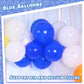 Lovestown 110Pcs Dark Blue Latex Balloons, 12 Inch Royal Blue Thicken Helium Balloons With Ribbon For Boys Birthday Graduation Engagement Baby Shower Party Decorations