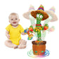 Miaodam Talking Cactus Dancing Cactus Toy For Baby Toddler, Singing Cactus Repeats What You Say For Kids With 60 English Songs Mimicking Cactus Toy For Baby Gift