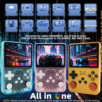 R36S Handheld Game Console 3.5-in 640*480 IPS OCA Screen 3200mAh Opensource System RK3326 Pink Transparent