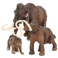 Vankcp 3Pcs Figurines Mammoth Family Toys,Realistic Ancient Elephant Figurines Model, Cake Toppers Playset Eduactional Toys Part
