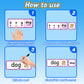 Kasfalci Cvc Word Games,Cvc Flash Cards,Phonics Games,Speech Therapy Toys For Toddlers Kids,Learn To Read,Spelling Reading Learn