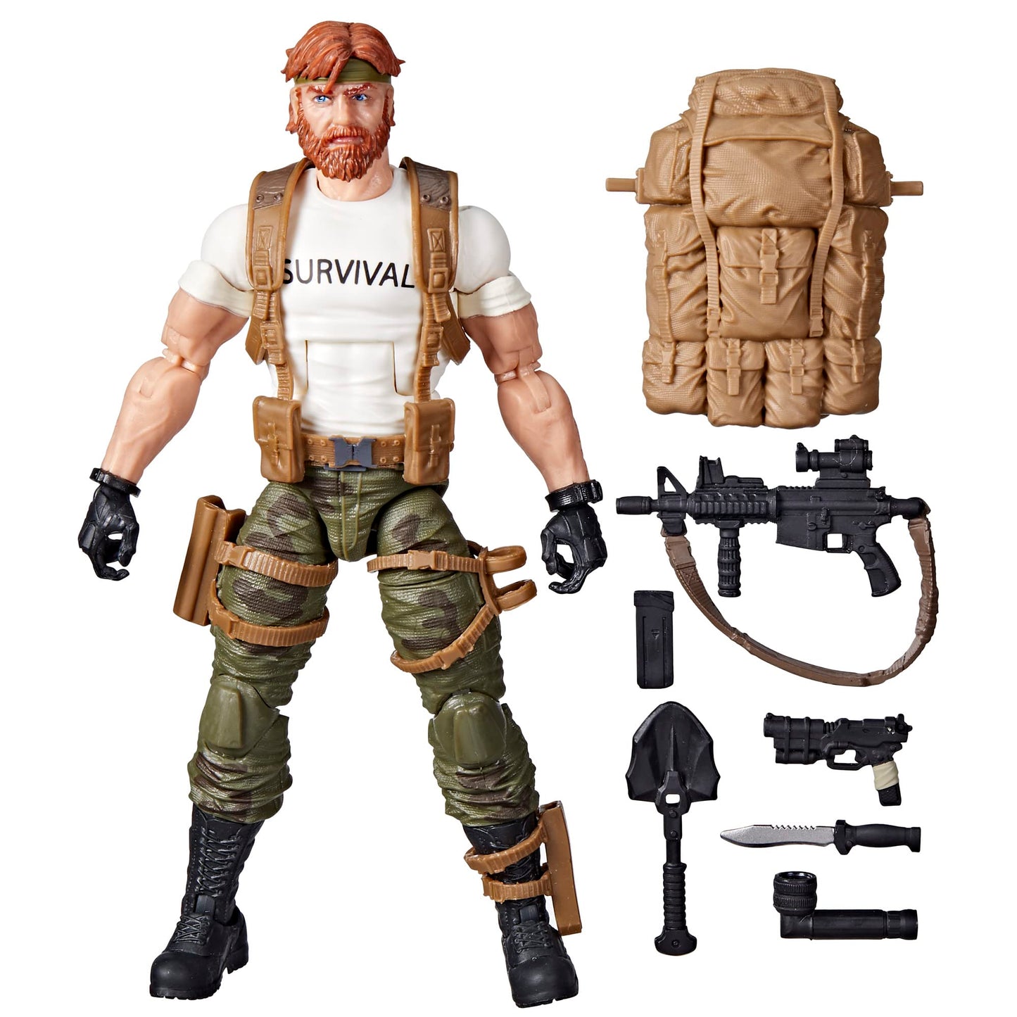 G.I. Joe Classified Series Stuart Outback Selkirk Action Figure 63 Collectible enhanced Toy with Accessories 6-Inch-Scale Custom Package Art