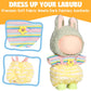 AICase for Labubu Clothes/for Labubu Outfits Clothes Set for 17cm Lububu Doll 3 Piece Set Hat Clothing for LA BUBU  Boys and Girls Stylish Adorable Dolls Clothes Accessories (No Doll)_06