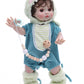 Cloveray Reborn Toddler Baby Doll Boy with Freckles - 18 Inch Realistic Full Vinyl Body Real Life Baby Dolls with Accessories for 3+ Year Old Girls Gifts  Pretend Play  enhanced Collectible Gift