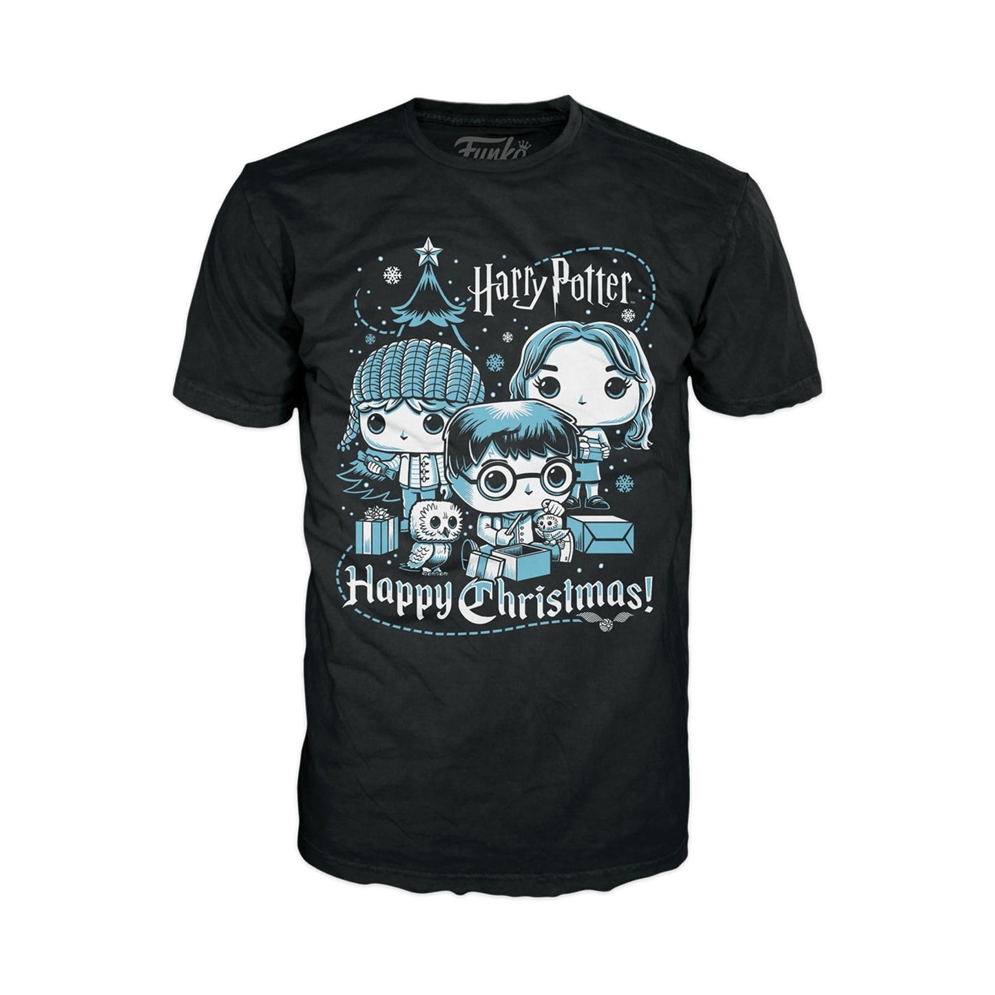 Funko Pop! Boxed Tee: Harry Potter Holiday - Ron, Hermione, Harry - Xl