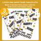 Newwiee One Happy Dude Birthday Party Tablecloths 51 x 108 inch One Happy Dude Table Cover Yellow Smile Face Plastic Table Cloth