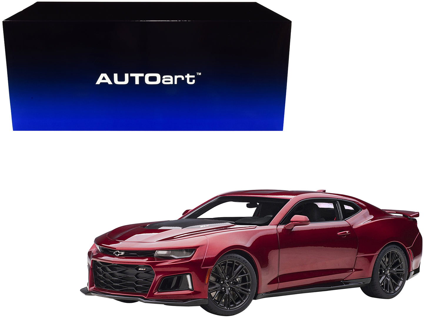 Chevrolet Camaro Zl1 Garnet Red Tintcoat 1/18 Model Car By Autoart