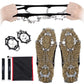 crampons Upgraded 19 Spikes with 304 Stainless Steel chain Ice Snow grips Traction cleats System Safe Protect for Walking, Joggi