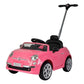 Best Ride On Cars 2-in-1 Fiat 500 Baby Toddler Toy Push Vehicle Car Stroller with 40 Pound Capacity and Lights for Children Ages 1 to 3 Years  Pink