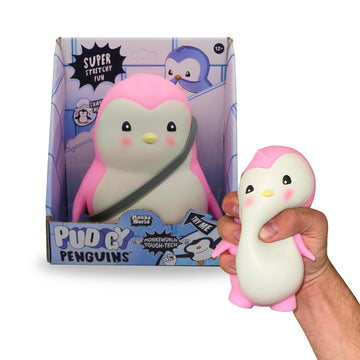 Monkeworld Pudgy Penguin Peaches In Pink Squishies Fidget Toy Penguin Plush Squishy Toys For Kids
