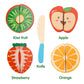 Cucos Wooden Cutting Puzzles For Kids Ages 1-5 Years Old, Wooden Peg Fruit Toddler Puzzles, Learning Toys Educational Gift For G