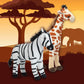 Safari Animals Stuffed Animals Plush – Jungle Animals Toys Set Of 4 Wild Animals – Lion, Elephant, Zebra And Giraffe Stuffed Animal – Soft, Squeezable And Lifelike Toys For Kids